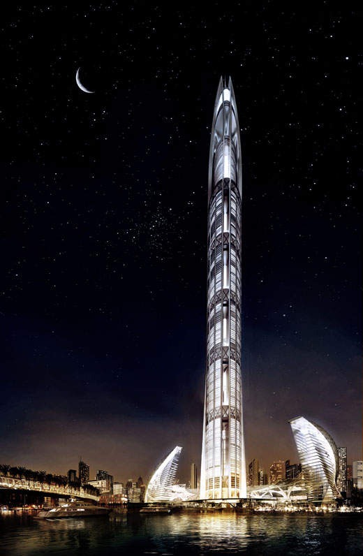 世界第一高楼1600公尺高的一英里高塔