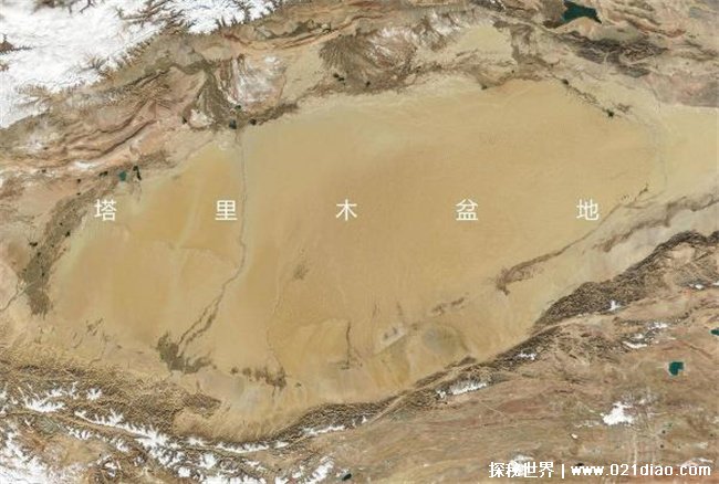 世界上最大的内陆盆地，塔里木盆地(位于新疆)