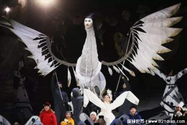 冬奥会的韩国瑞兽人面鸟 是山海经中的丧鸟(和平祥和)